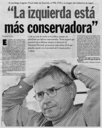 "La izquierda está más conservadora"
