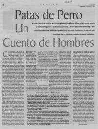 Patas de perro, un cuento de hombres  [artículo] Melanie Jösch K.