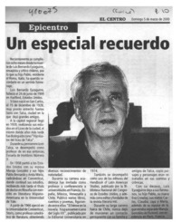 Un Especial recuerdo  [artículo]
