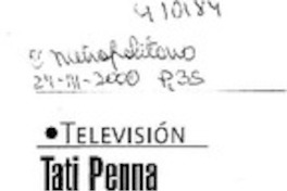 Tati Penna entrevistará a Jaime Bayly  [artículo]