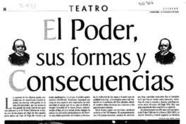 El poder, sus formas y consecuencias  [artículo] Claudia Ramírez H.