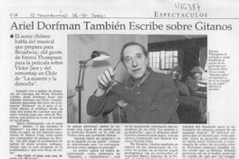 Ariel Dorfman también escribe sobre gitanos  [artículo]