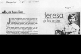 Teresa de los Andes  [artículo]