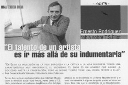 "El talento de un artista es ir más allá de su indumentaria"  [artículo]