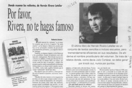 Por favor, Rivera, no te hagas famoso  [artículo] Roberto Amaro