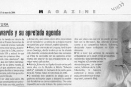 Jorge Edwards y su apretada agenda  [artículo]