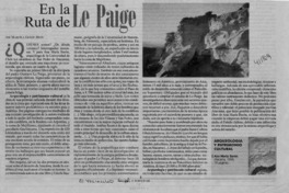 En la ruta de Le Paige