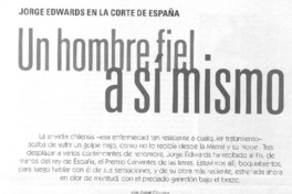 Un hombre fiel a sí mismo