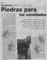 Piedras para los convidados