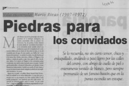 Piedras para los convidados