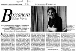 Boccanera sabe vivir  [artículo]