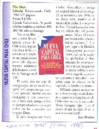 Nueva capital para Chile