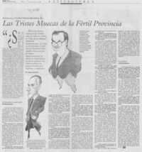 Las tristes muecas de la fértil provincia