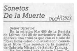 Sonetos de la muerte  [artículo] Darío Oses