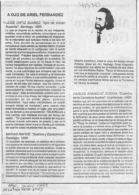 A ojo de Ariel Fernández  [artículo] Ariel Fernández