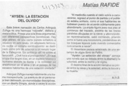 "Aysén, la estación del olvido"