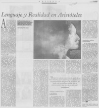 Lenguaje y realidad en Aristóteles