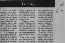 Yo soy  [artículo]