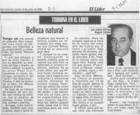 Belleza natural  [artículo] Jaime Gómez Rogers