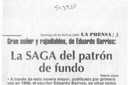 La saga del patrón de fundo  [artículo] Roberto Amaro
