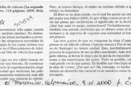 Cuando pienso en mi falta de cabeza  [artículo] I. Q.