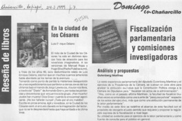 Reseña de libros  [artículo]