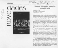 Historia del pueblo mapuche, siglo XIX y XX  [artículo]