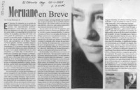 Meruane en breve  [artículo] Javier Edwards R.