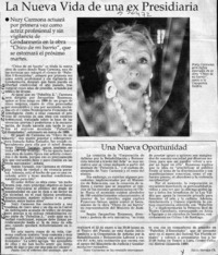 La nueva vida de una ex presidiaria  [artículo] Alicia Morales Ch.