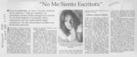 "No me siento escritora"  [artículo]