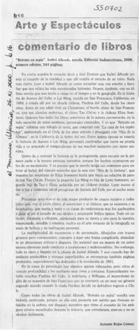 Retrato en sepia  [artículo] Antonio Rojas Gómez