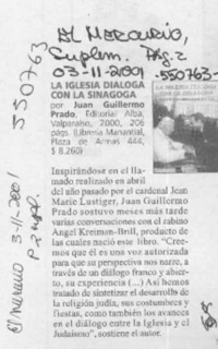 La Iglesia dialoga con la sinagoga  [artículo]