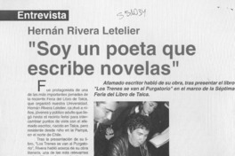 "Soy un poeta que escribe novelas"  [artículo]