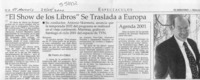 "El Show de los libros" se traslada a Europa  [artículo]