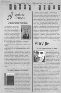 Entre líneas  [artículo]