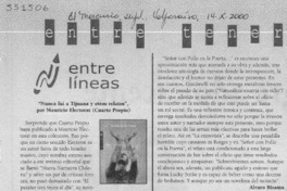 Entre líneas  [artículo]