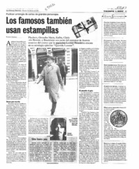 Los famosos también usan estampillas  [artículo] Rodrigo Castillo