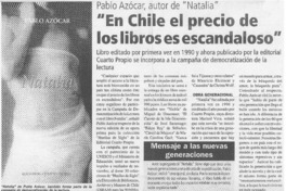"En Chile el precio de los libros es escandaloso"