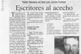 Escritores al acecho  [artículo]