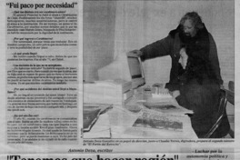 "Tenemos que hacer región"  [artículo] Roberto Hofer