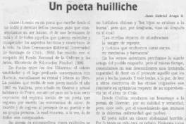 Un poeta huilliche  [artículo] Juan Gabriel Araya G.