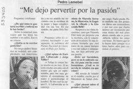 Me dejo pervertir por la pasión  [artículo]