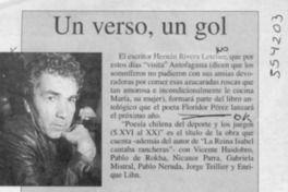 Un Verso, un gol  [artículo]