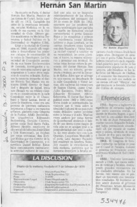 Hernán San Martín  [artículo] Ramón Riquelme