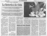 La historia a la vista  [artículo] Alejandra Zúñiga Sepúlveda