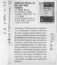 Derecho penal al día  [artículo]