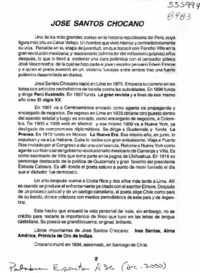 José Santos Chocano  [artículo] José G. Martínez Fernández