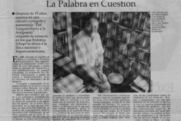 La palabra en cuestión  [artículo] Carolina Andonie Dracos