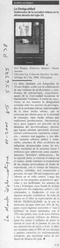 La Desigualdad  [artículo]