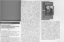 América Latina, transformaciones fundamentales desde la independencia  [artículo] J.P.